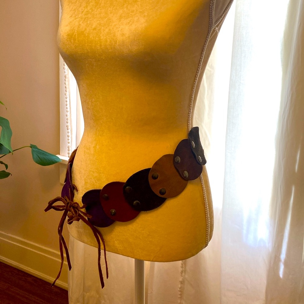 Boho suede belt